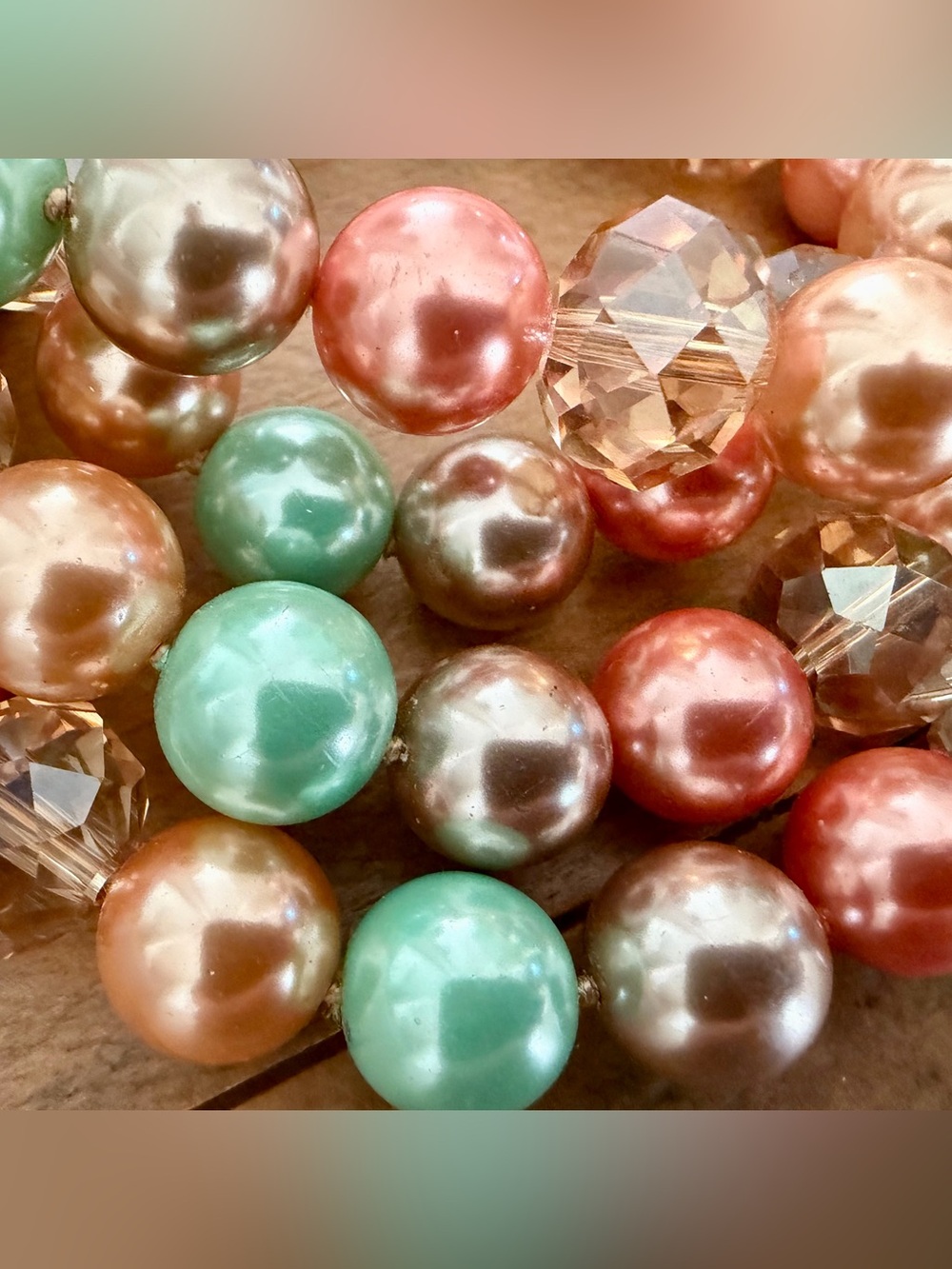 HEIDI DAUS MULTI-STRAND SIMULATED PEARL AND CRYSTAL STATEMENT NECKLACE